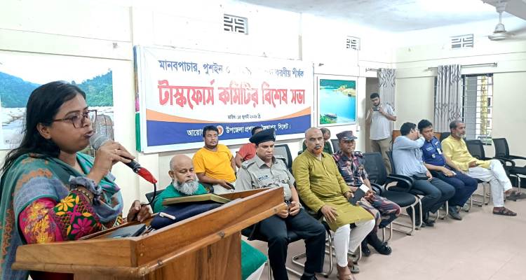 জৈন্তাপুরে মানবপাচার, মাদক ও চোরাচালান টাস্কফোর্স কমিটির বিশেষ সভা