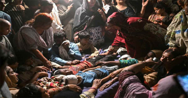লাহোরে কোচিং সেন্টারের ছাদ ধসে ১৪ শিশুর মৃত্যু