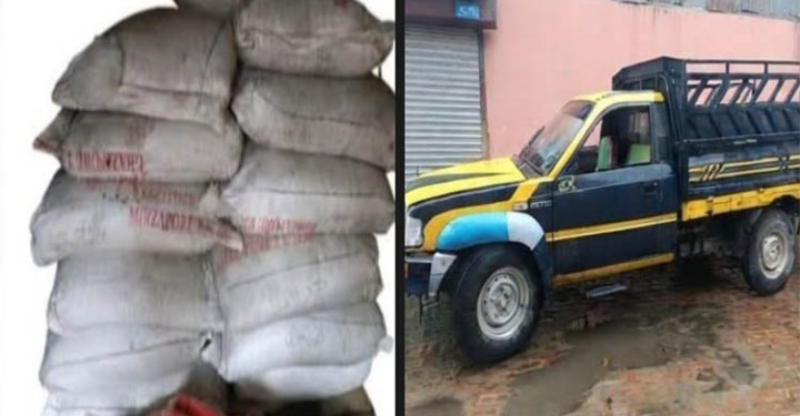 সিলেটে ২৭ বস্তা ভারতীয় চা-পাতাসহ পিকআপ জব্দ