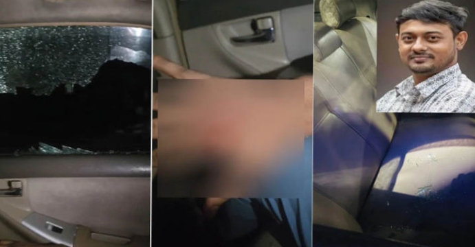 জৈন্তাপুরে এনসিপির গাড়ী বহরে হামলার অভিযোগ, আহত ২