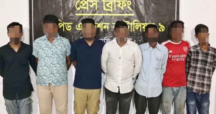 সিলেটে অনলাইন জুয়া চক্রের ৭ সদস্য গ্রেফতার
