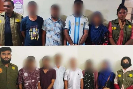 সিলেটে আবাসিক হোটেল থেকে নারী-পুরুষসহ আটক ১০