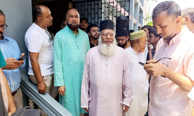 রায়নগরে ট্রিপল মার্ডারের ঘটনাস্থল পরিদর্শনে সিলেট জামায়াত নেতৃবৃন্দ