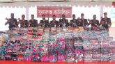 সুনামগঞ্জে সাড়ে ৩ কোটি টাকার ভারতীয় শাড়ি জব্দ