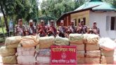 সিলেট সীমান্তে ৭৮ লাখ টাকার ভারতীয় চোরাচালানি পণ্য জব্দ