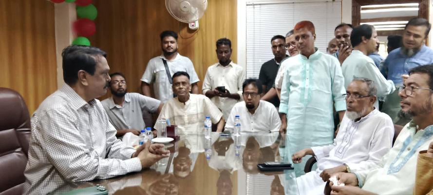 ছাতকে সংসদ সদস্য কলিম উদ্দিন মিলনের পরিদর্শন কক্ষ উদ্বোধন