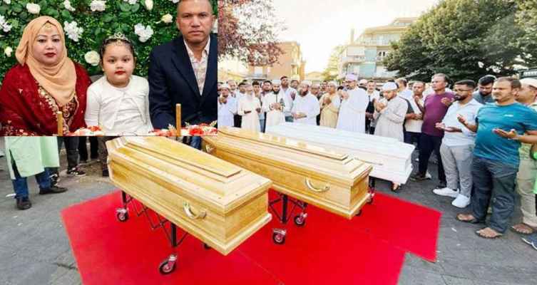 ইতালিতে স্ত্রী-কন্যাসহ বাবুলকে হত্যা, দেশে ফিরলো ৩ মরদেহ
