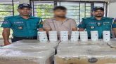 সিলেটে ভারতীয় পণ্যসহ পিকআপ জব্দ, যুবক আটক