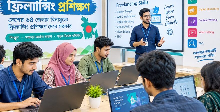 ৬৪ জেলায় ফ্রি’তে প্রশিক্ষণের সু্যোগ, মিলবে খাবার ও যাতায়াত ভাড়া