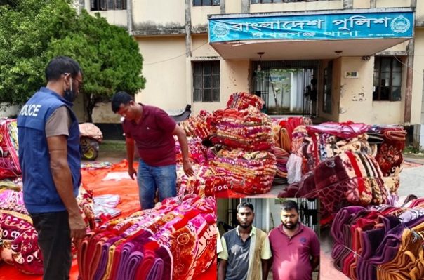 ঈশ্বরগঞ্জে ট্রাকভর্তি ভারতীয় চোরাই মাল জব্দ, আটক ২