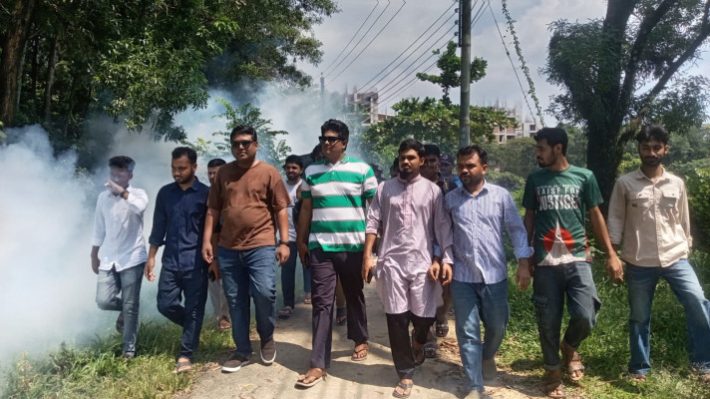 শাবিপ্রবি ছাত্রদলের পরিষ্কার-পরিচ্ছন্নতা অভিযান