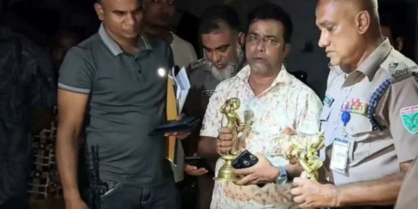 সুনামগঞ্জে চুরি হওয়া তিন প্রতিমা কিশোরগঞ্জে উদ্ধার