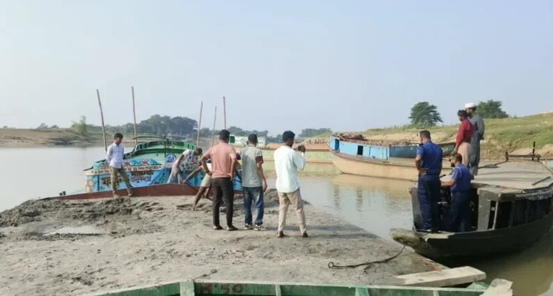 গোয়াইনঘাটে অবৈধ বালু উত্তোলন, সাড়ে ৩ লাখ টাকা জরিমানা