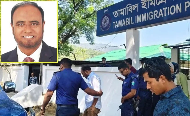 সিলেটের তামাবিল ইমিগ্রেশনে আটক আওয়ামী লীগের সভাপতি