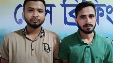 সিলেটে গ্রাহকের গোপন ভিডিও ধারণ ও অপপ্রচারের অভিযোগে ২জন গ্রেপ্তার