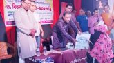 কমলগঞ্জে দুর্গোৎসবে শতাধিক দরিদ্র লোকের মধ্যে বস্ত্র বিতরণ