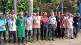 সিলেটে শেভরন কার্যালয়ের কর্মকর্তা-কর্মচারীদের অবস্থান কর্মসূচি