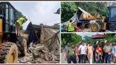 জৈন্তাপুরে ৬০টি অবৈধ স্থাপনা উচ্ছেদ