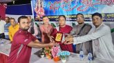কমলগঞ্জের পালিতকোনা পূজামন্ডপে গুণীজন সংবর্ধনা অনুষ্ঠিত