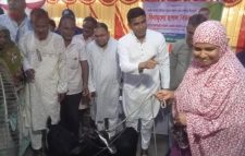 পঞ্চগড়ে দুঃস্থ নারীদের মাঝে ৩৬টি ছাগল বিতরণ