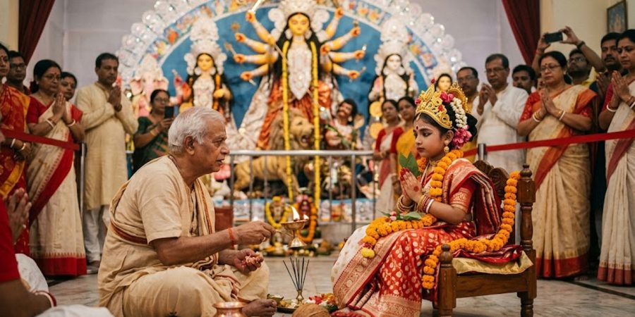 আজ মহাঅষ্টমী ও কুমারী পূজা