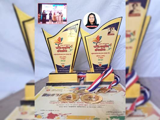 জাতীয় সাংস্কৃতিক প্রতিযোগিতায় মৌলভীবাজারের সাদিয়ার কৃতিত্ব