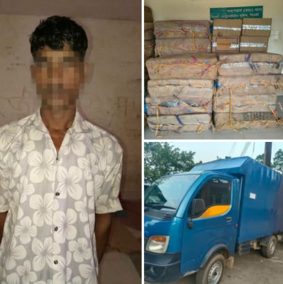 সিলেটে ১৬ লাখ টাকার ভারতীয় বিড়িসহ যুবক আটক