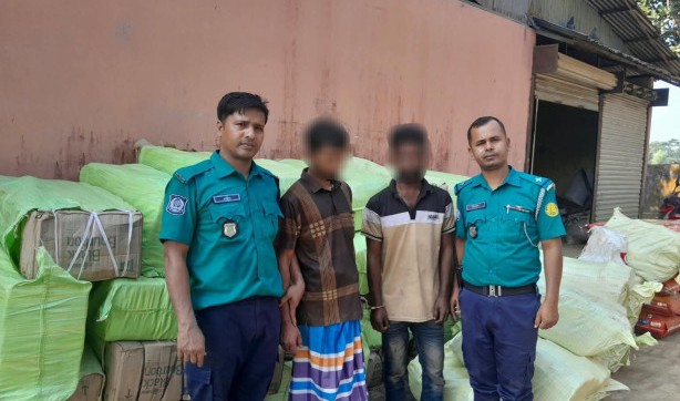 সিলেটে প্রায় ১০ লাখ টাকার ভারতীয় পণ্য জব্দ, আটক ২