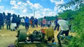 সিলেটে অবৈধভাবে পাথর উত্তোলনের অভিযোগে ২০ মেশিন ধ্বংস